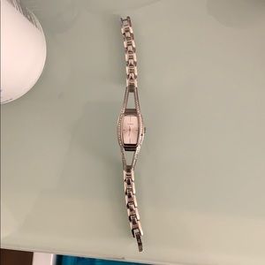 guess silver watch